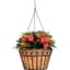 Deer Park 16" Hanging Daisy Ribbon Basket w/ Liner Black — thumbnail 1 of 2