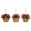 Deer Park Hanging Basket Variety Pk 2 Floral Daisy Ribbon Arch — thumbnail 1 of 2