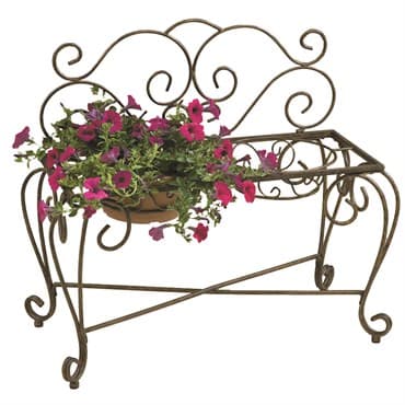 Deer Park 2 Pot Bench Planter Black — photo 1 of 2