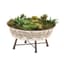 Deer Park Large Succulent Planter Silver White — thumbnail 1 of 2