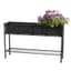 Deer Park 48" Rosette Planter With Tin Liner Black — thumbnail 1 of 2