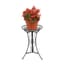 Deer Park Sunburst Round Plant Stand Black — thumbnail 1 of 2