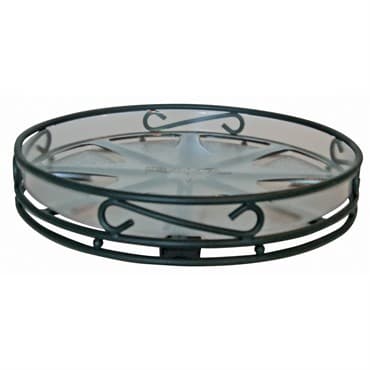 Deer Park 14" Low Profile Deep Saucer Caddy Black — photo 1 of 2