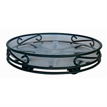Deer Park 17" Low Profile Deep Saucer Caddy Black — photo 1 of 2