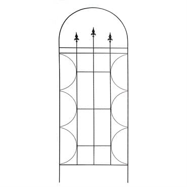 Deer Park 48" x 18" Finial Trellis Black — photo 1 of 2