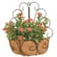 Deer Park Peacock Wall Basket With Coco Liner — thumbnail 1 of 2