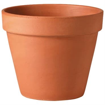 Deroma 5.1" Standard Pot Terra Cotta Clay Case Pack — photo 1 of 2