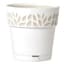 Deroma 7.9" Leaf Pot Premium Plastic White — thumbnail 1 of 2