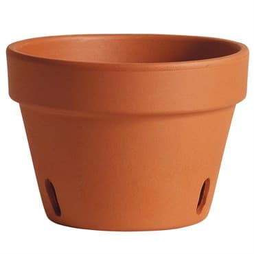 Deroma 8.3" Orchid Pot Terra Cotta Clay Case Pack — photo 1 of 2