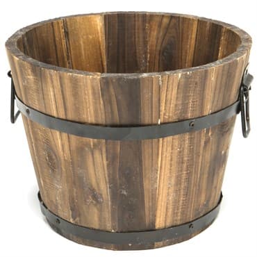 Devault 10" x 6" Small Whiskey Barrel Dark Oil Stain — photo 1 of 2