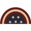 DHTG 18x28 Americana Coir Mat Half Moon Stars — thumbnail 1 of 2