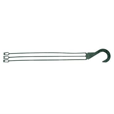 DLN E10L LONG 3 STRAND PLASTIC HANGER 300 GREEN 50/BG 9BG/CS — photo 1 of 2