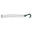 DLN E10L LONG 3 STRAND PLASTIC HANGER 300 GREEN 50/BG 9BG/CS — thumbnail 1 of 2