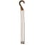 DLN E10L Long 3-Strand Plastic Hanger Chocolate Brown 50/BG 9BG/CS — thumbnail 1 of 2