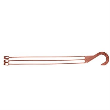 DLN E10L LONG 3 STRAND PLASTIC HANGER CLAY 50/BG 9BG/CS — photo 1 of 2