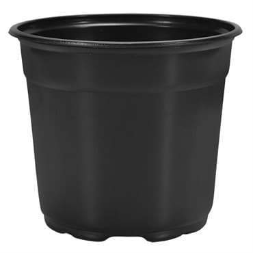DILLEN 15CM ROUND SHORT COEX POT GREEN/BLACK 680/CS, 32CS/PL, 6"x4.25", 1.3qt — photo 1 of 2