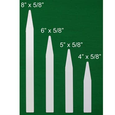 DPI 1000/4" Molded Plastic Labels White — photo 1 of 2