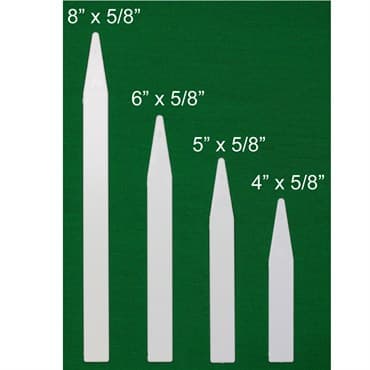 DPI 1000/6" Molded Plastic Labels White — photo 1 of 2