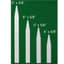 DPI 1000/6" Molded Plastic Labels White — thumbnail 1 of 2