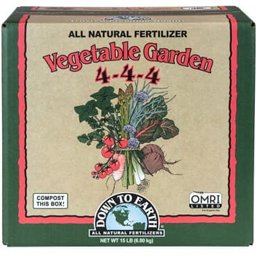 Down to Earth 15# Box Vegetable Garden 4-4-4 (3pk of 5#) — photo 1 of 2