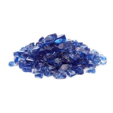 Exotic Pebbles 12# Fire Glass Ocean Blue 1/2" — photo 1 of 2