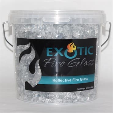 Exotic Pebbles 12# Fire Reflect Glass Sliver 1/2" — photo 1 of 2