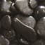 Exotic Pebbles 50# Polished Black Gravel 3/8" — thumbnail 1 of 2