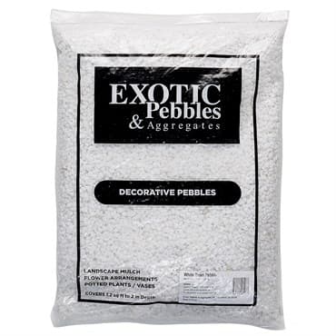 Exotic Pebbles 20# Polish White Gravel Size — photo 1 of 2
