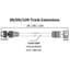 Fluence AC Flex Wiring, 6' ( 1829mm ),Trunk Extension, 16A, M25 Push Lock Connectors 10/CS — thumbnail 1 of 2
