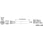 Fluence PSU1/PSE2 DC Dimming Signal Cable, 5' ( 1524mm ), Pigtail to M16 Push Lock Connector 10/CS — thumbnail 1 of 2
