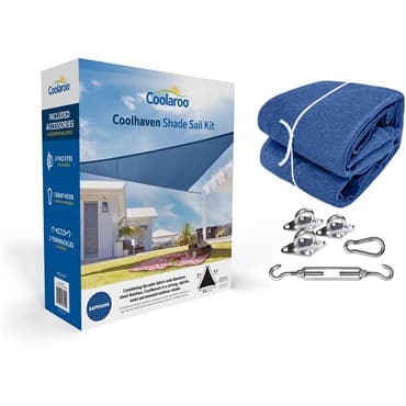 Coolhaven 12' Triangle Shade Sail Kit Sapphire — photo 1 of 2