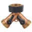 Melnor Brass 2-Way Hose Valve — thumbnail 1 of 2