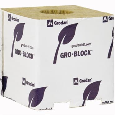 Grodan Gro-Block Improved GR10 Large (4x4x4) w/Hole - Loose On Pallet (1584/ Pallet) — photo 1 of 2