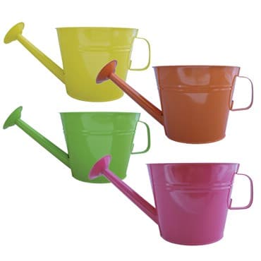 Grower Select 7.50 Watering Can Planter Assorted 12/CS - 3 Each of Yellow, Fuchsia, Green and Orange — photo 1 of 2