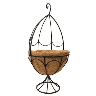 Gardener Select 22" Coco Metal Planter Black 11"x10.5"x22" 6/CS — photo 1 of 2