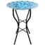 Gardener Select 14" Blue Circle Mosaic Glass Birdbath w/Stand — thumbnail 1 of 2