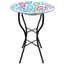 Gardener Select 14" Glass Birdbath Multicolor Flower Mosaic w/Stand — thumbnail 1 of 2