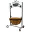 Gardener Select 26" Black Welcome Planter Stand with Basket 14"wx10"dx26"h 6/CS — thumbnail 1 of 2