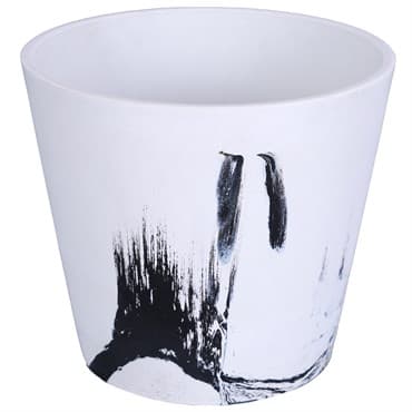 Gardener Select 6.7" Mixed Stone White and Black Planter — photo 1 of 2