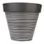 Gardener Select 14" Carved Finish with White Lines Light Grey Planter — thumbnail 1 of 2