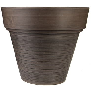 Gardener Select 12" Carved Finish Look Chocolate Planter — photo 1 of 2