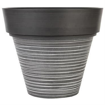 Gardener Select 12" Carved Finish Look Light Grey Planter — photo 1 of 2