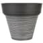 Gardener Select 12" Carved Finish Look Light Grey Planter — thumbnail 1 of 2
