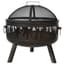 Gardener Select 26" Wild Fire Flame Fire Pit Antique Bronze .8mm Steel with Galvanized Cooking Grid, Mesh Cover & Poker — thumbnail 1 of 2