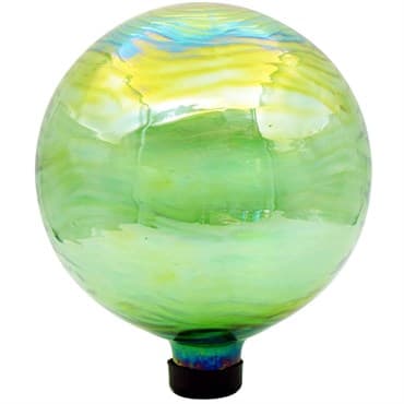 Gardener Select 10" Green Textured Orb Glass Garden Globe — photo 1 of 2