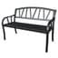 Gardener Select 4' Contemporary Bench Black Iron — thumbnail 1 of 2