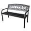 Gardener Select 4' Welcome Bench Black, Aluminum & Iron — thumbnail 1 of 2