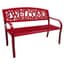 Gardener Select 4' Welcome Bench Red, Aluminum & Iron — thumbnail 1 of 2