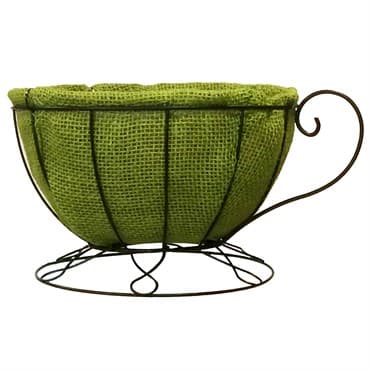 Gardener Select 12" Jute Patio Pot w/ Green Coco Liner 12/CS — photo 1 of 2