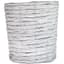 Gardener Select 7" White Wood Round Flower Basket Planter 8/CS — thumbnail 1 of 2
